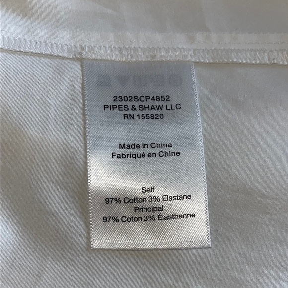 Veronica Beard  Basso Stretch Cotton Sleeveless Peplum Top White NWT - Picture 10 of 13